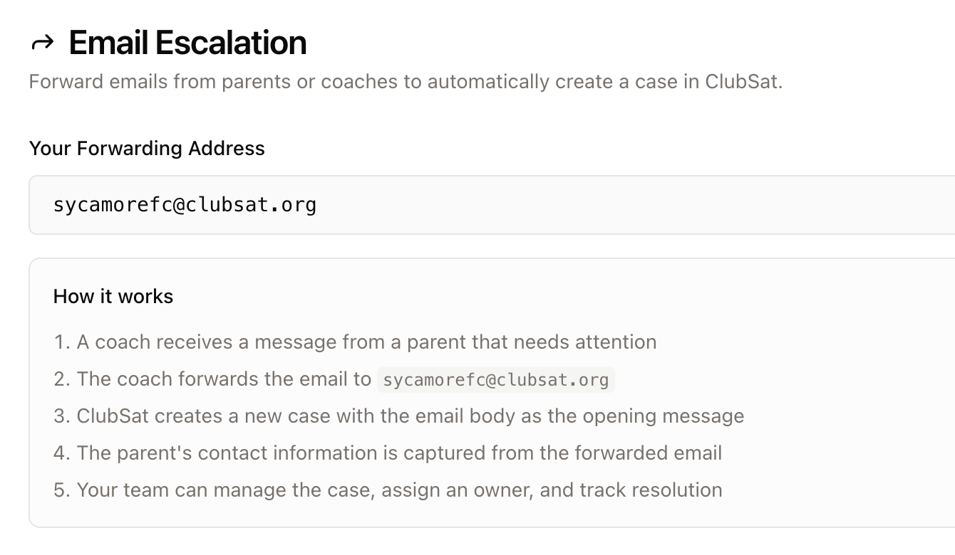 Easy Email Escalation